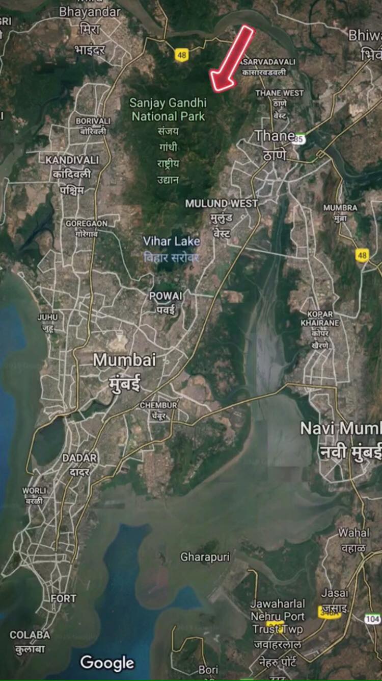 GPS coordinates of Sanjay Gandhi National Park, India latitude